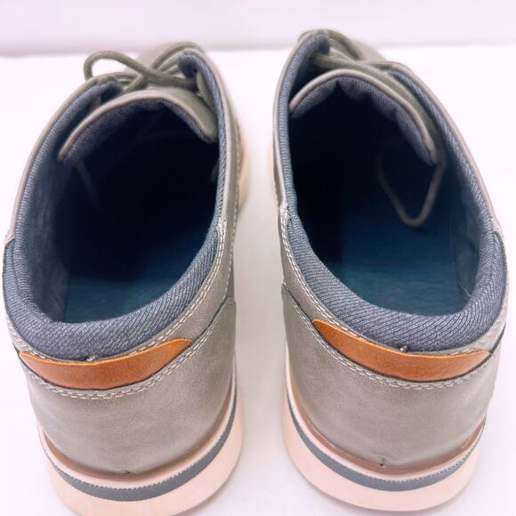 B-52 by Bullboxer Bryer Men’s Size US 12 Grey Leather Casual Dress Lace Up Shoes main image 5